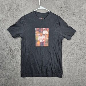 Jordan Mens Michael Jordan Rookie Photo Graphic T-Shirt Black HJ2354-010 Size M